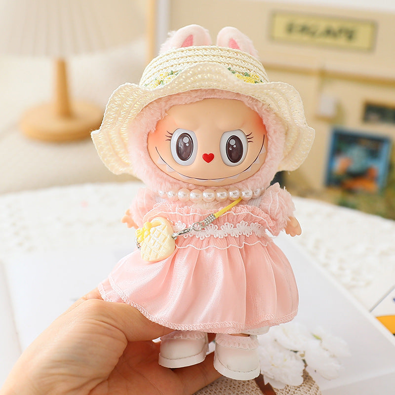First and Second Generation Labubu Baby Clothes, Vinyl Blind Box Pendants, Replacement Clothes, Party Hats, Wedding Dresses, Replacement Shoes