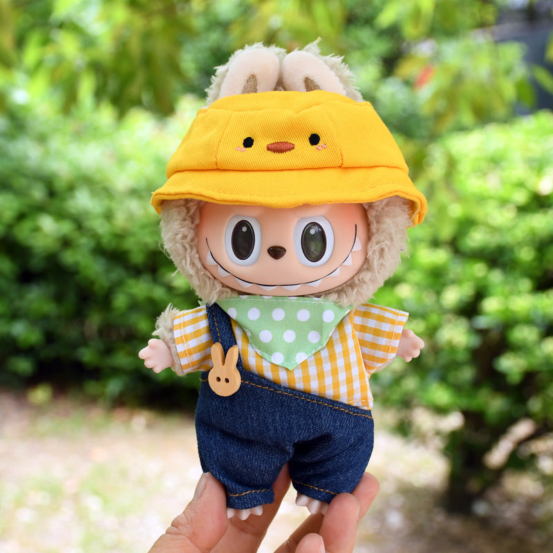 [Baby Clothes Only] 17cm Pendant Labubu for Clothes Vinyl Doll Costume Doll Labubu