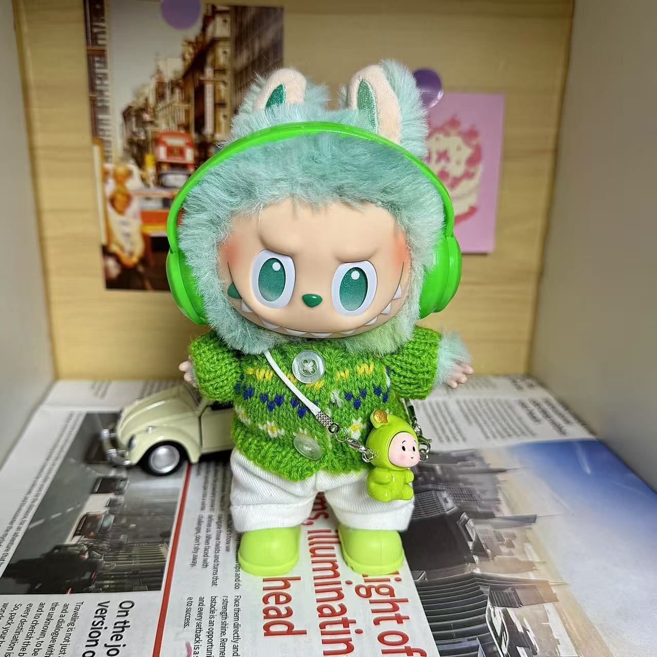 [Only for Baby Clothes] High-Energy 3Rd Generation Labubu Vinyl Baby Clothes Lucky Labubu 3.0 Clothes Are Trendy and Cool