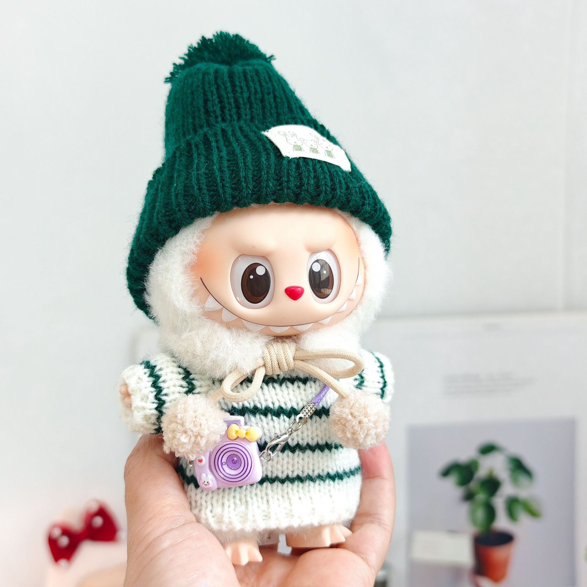 Labubu Doll Clothes & Accessories for 15-17cm Vinyl Dolls - Outfits, Hats, Shoes