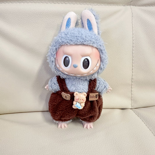 Clothes Only] 17CM Labu Cloth LABUBU Suspenders 15CM Doll Pants Cute