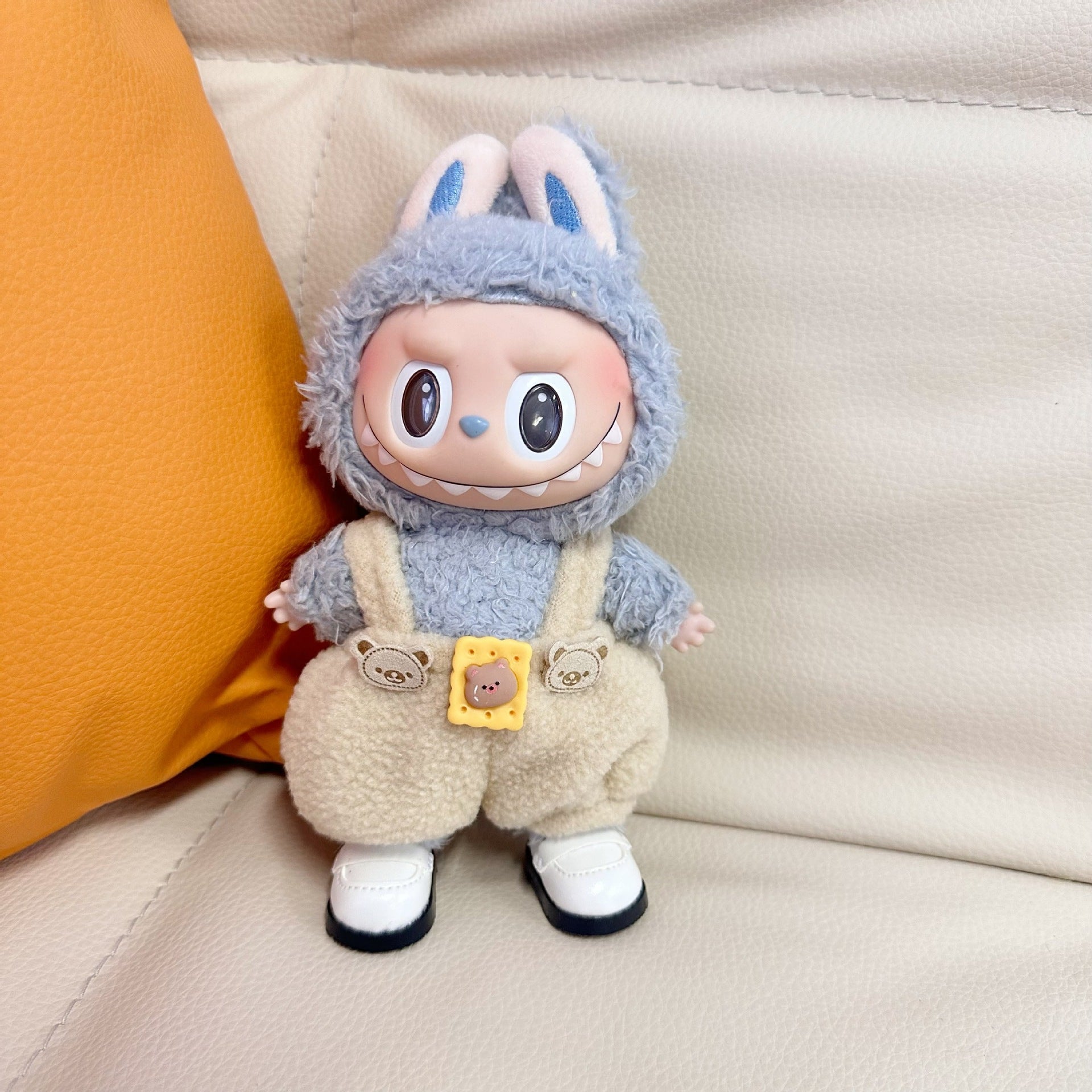 Clothes Only] 17CM Labu Cloth LABUBU Suspenders 15CM Doll Pants Cute
