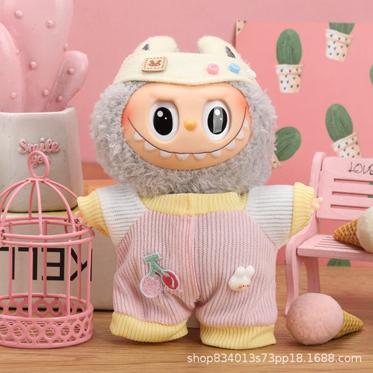 Labubu Doll Clothes - 17cm Skirt Suit for Vinyl Dolls (Multiple Colors)