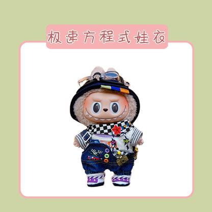 Labubu Doll Clothes for 17cm Vinyl Doll - Cute Outfits