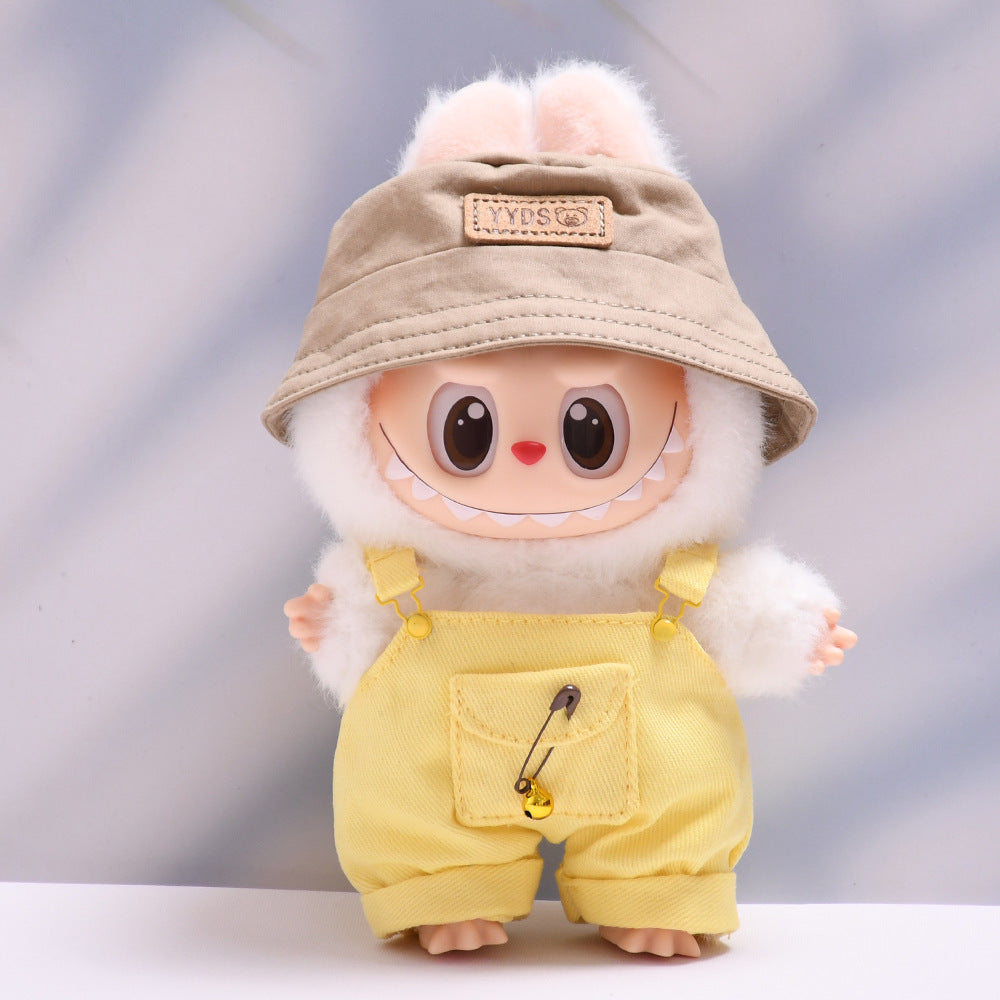 Baby clothes only] one or two generation pendant labubu clothes colorful pocket suspenders suit suit cloth cloth baby clothes