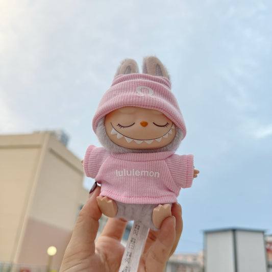 Clothing Only] First, Second and Third Generation Blind Box Labubu Clothing Replacement Trendy Casual Suit Elastic Hat New