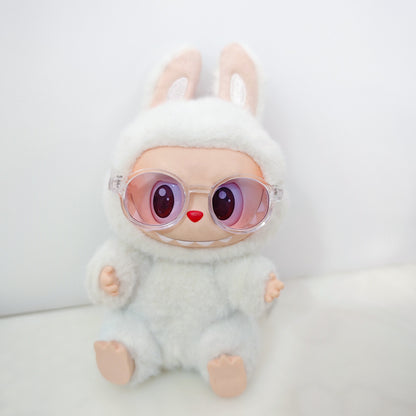 Labubu Doll Outfits - Cute Graffiti & Triangle Overalls for 15-17cm Pendant Dolls