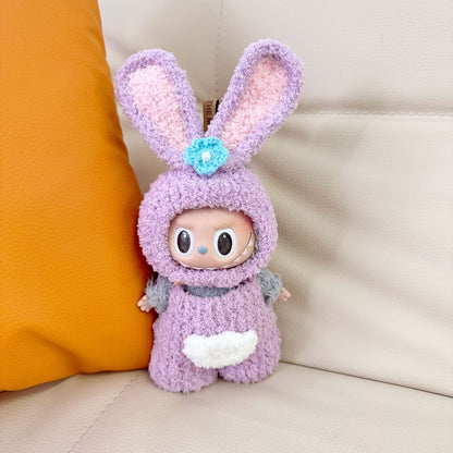 labubu17cm Doll Blind Box Macaron Labu Handmade Star Dalla Bubble Mart Doll Clothes in stock