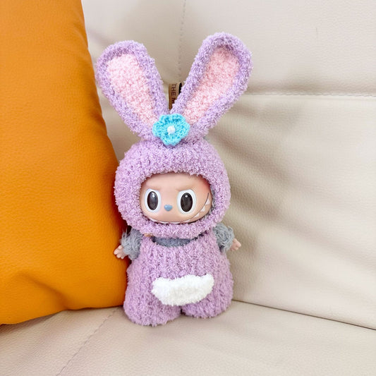 labubu17cm Doll Blind Box Macaron Labu Handmade Star Dalla Bubble Mart Doll Clothes in stock