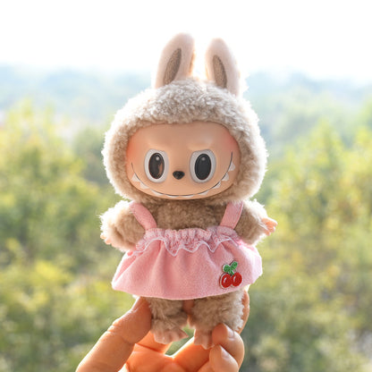 Only clothes] 17cm pendant pull cloth cloth for clothes spring and summer dress suit labubu baby dress cute