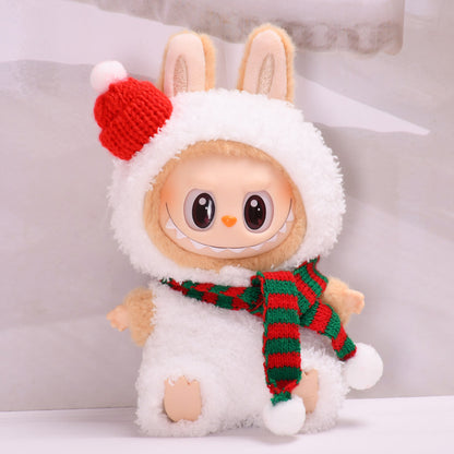 Clothes Only] Second Generation Blind Box Sitting Party Rab Cloth Pendant Clothes Cute Plush Animal Series jumpsuit