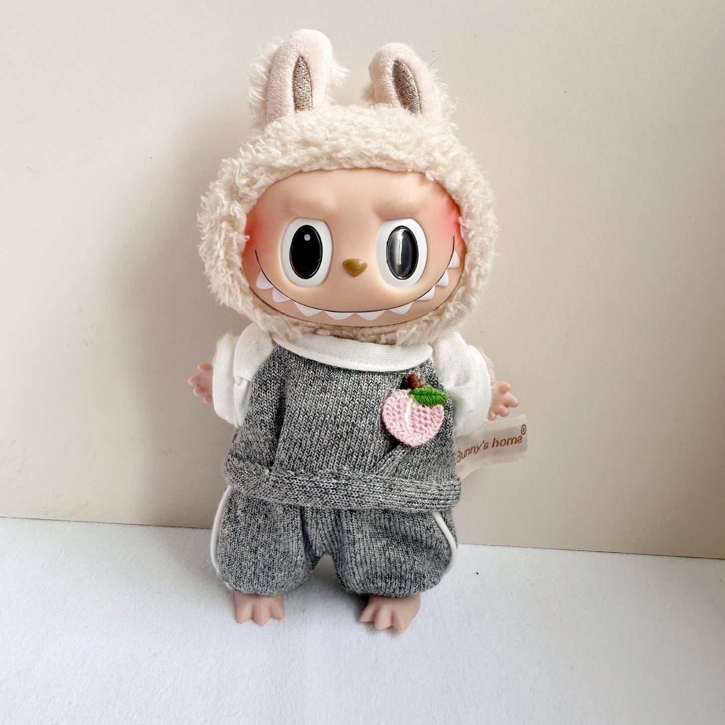 Only clothes] 17CM blind box cloth clothes pink small fragrant wind suit key chain LABUBU for blue skirt