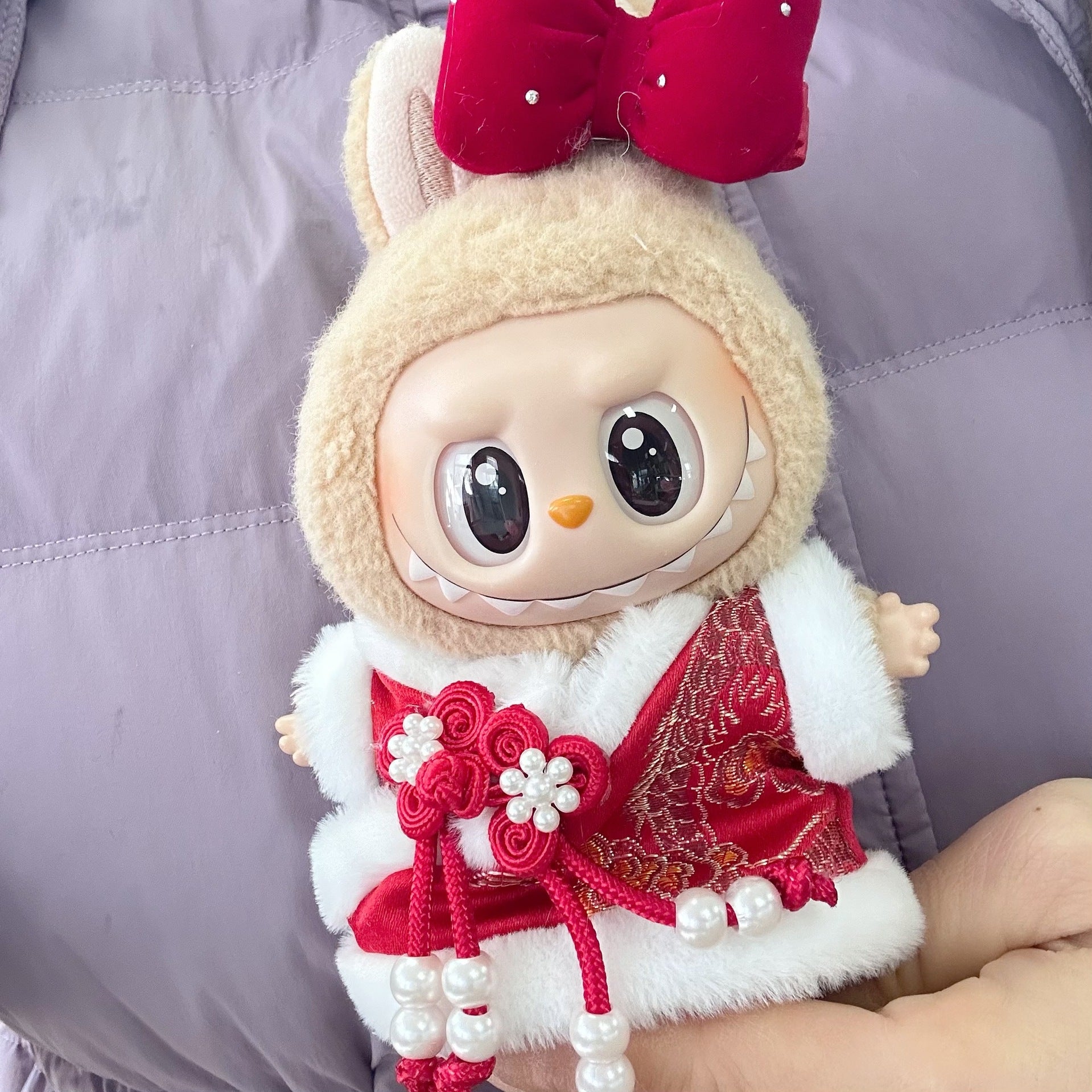 Only clothes] the first and second generation blind box labubu new year clothes blind box LABUBU suit new year clothes for Tang suit