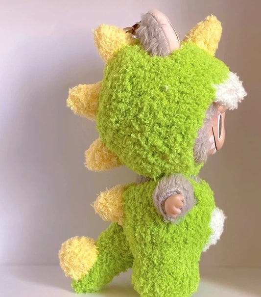 Labubu Dinosaur Outfit for 17cm Vinyl Doll - Green, Light Blue, Pink, Black, Purple