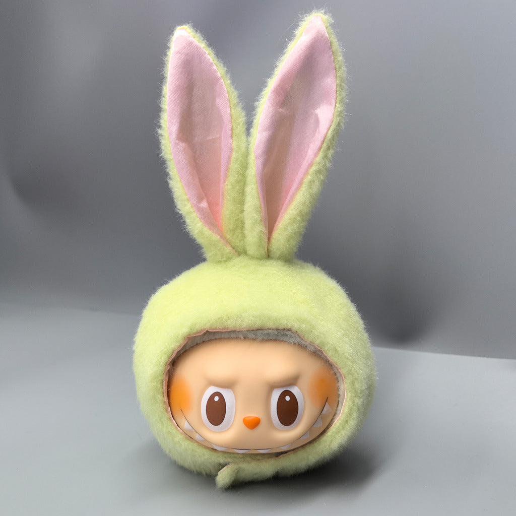 First, Second and Third Generation Labubu Baby Clothes 17cm Labubu 10cm Cotton Doll Rabbit Plush Hat Cute Hat