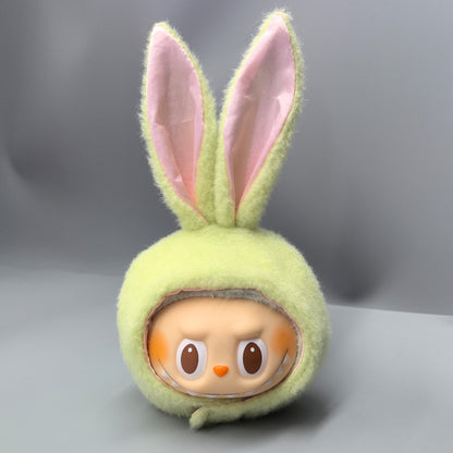 First, Second and Third Generation Labubu Baby Clothes 17cm Labubu 10cm Cotton Doll Rabbit Plush Hat Cute Hat