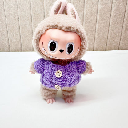 15cm blind box cloth cloth clothes pendant labubu Christmas suit handmade elk pig suit hoodie