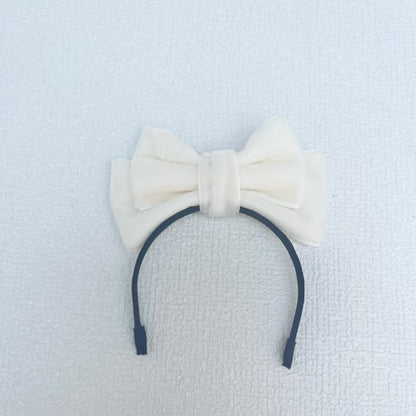 Labubu Sp Bow Headband Fugitive Princess Hair Accessories Elegant Bow Headband Sweet Velvet