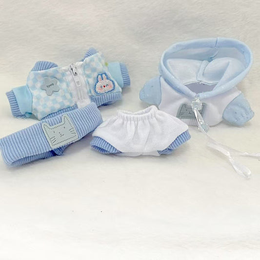 Labubu Doll Baseball Uniform Outfit - 17cm Vinyl Doll Clothes