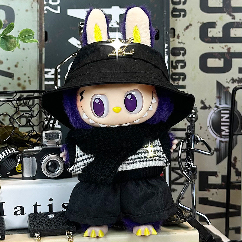 Only clothes] labubu doll clothes labubu second generation sit party doll clothes play velvet doll play clothes