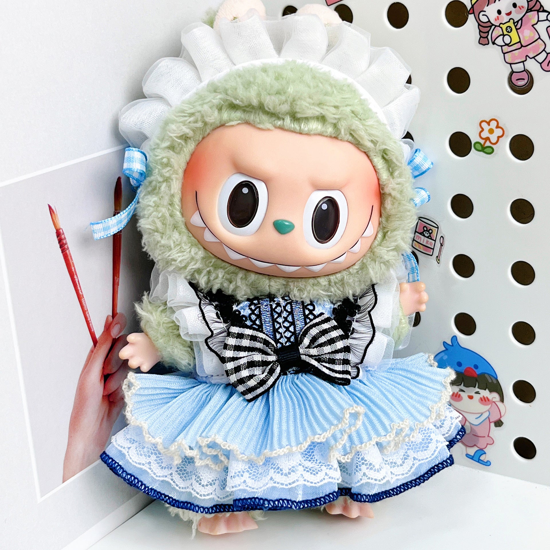 Labubu Doll Outfit Set - 17cm Vinyl Doll Clothes (Multiple Styles)