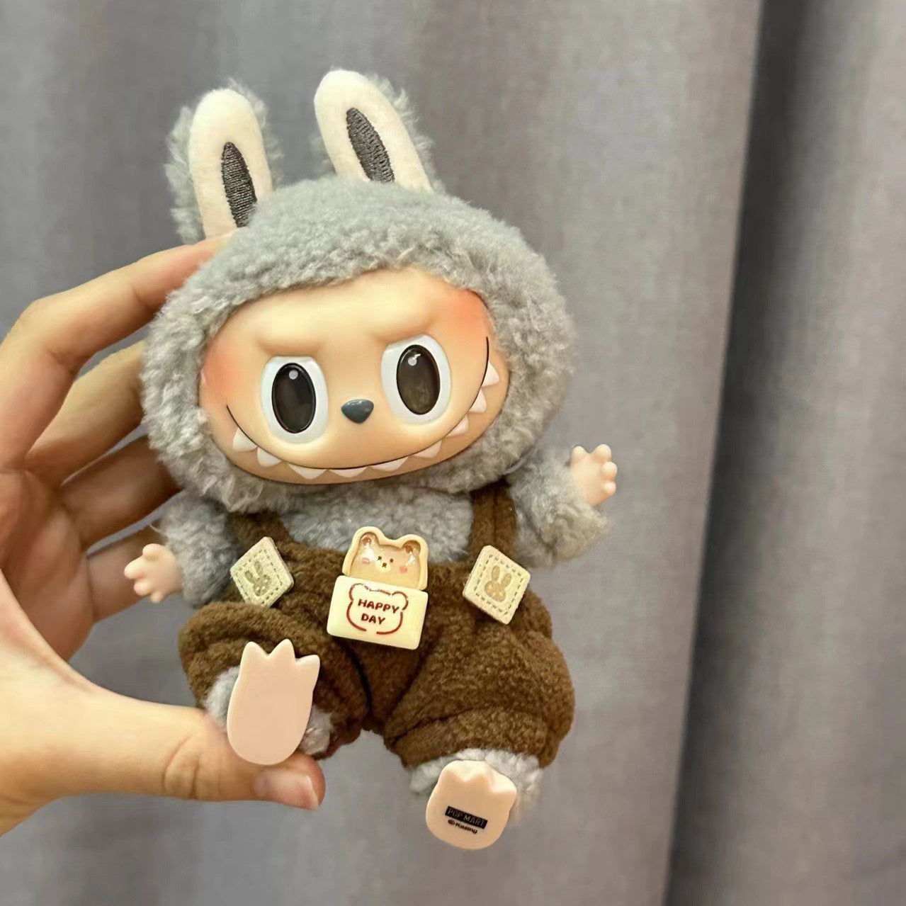Only clothes] 17CM cloth clothes 15CM doll pink ball sweater bow shoes suit