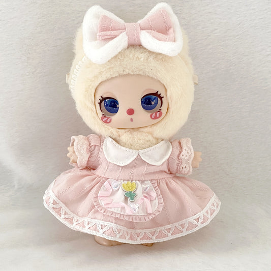 Labubu Doll Princess Dress & Nightgown Outfit for 17cm Vinyl Doll