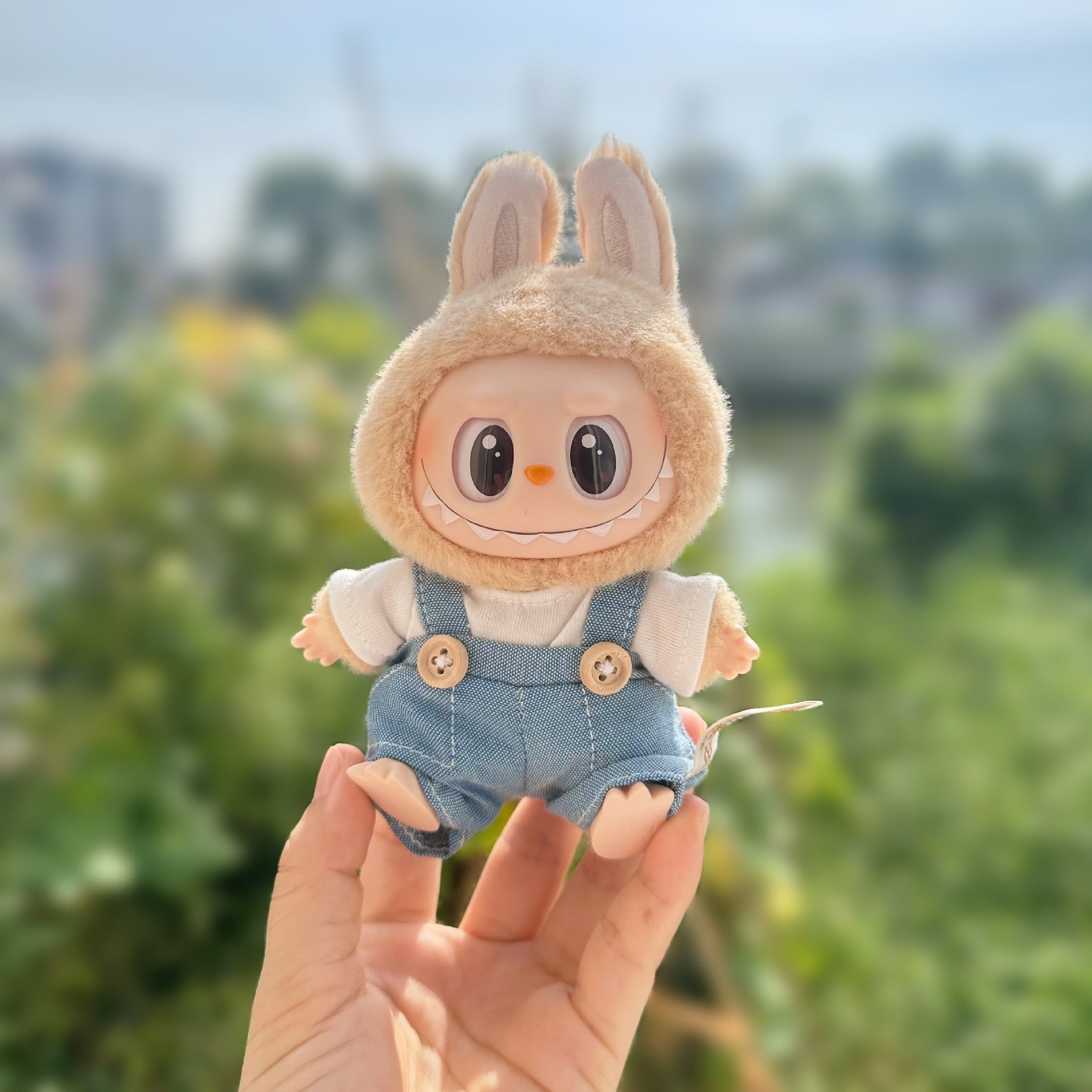 Only clothes] second generation blind box bubble matlabubu clothes LABUBU sit party doll strap suit