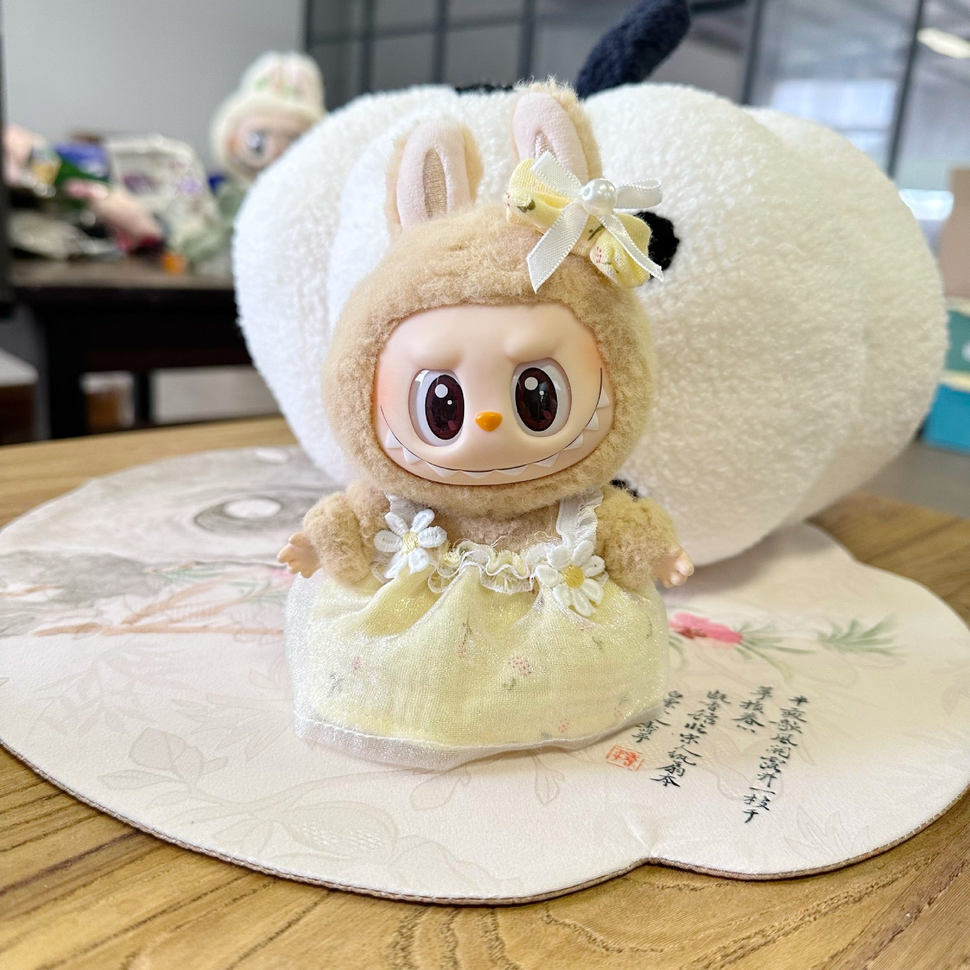 Only clothes] the first and second generation labubu doll clothes labubu sit party doll dress for sweet princess