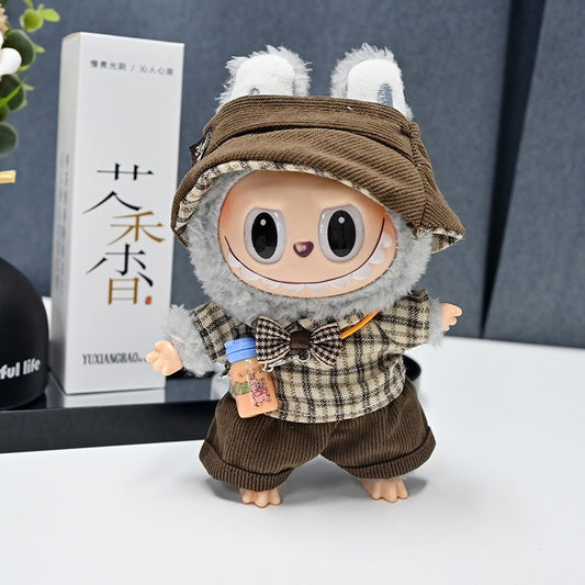 Only Clothes Labubu Doll Clothes 17cm Plush Vinyl Labubu Doll Party Replacement Suit M-116