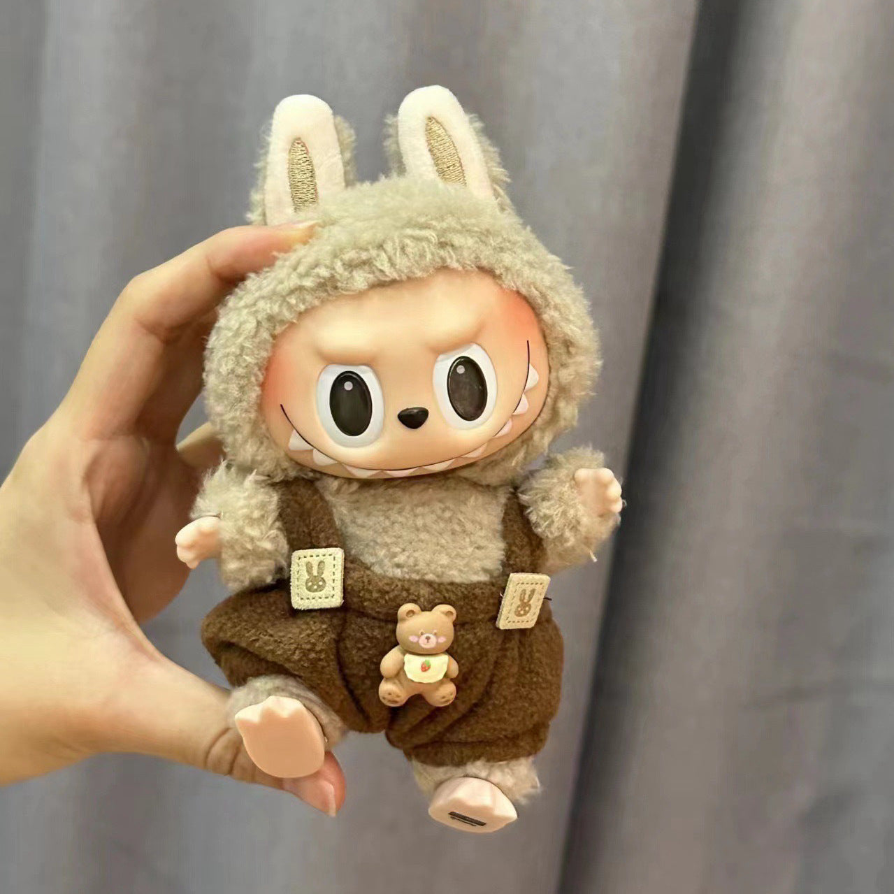 Only clothes] 17CM cloth clothes 15CM doll pink ball sweater bow shoes suit