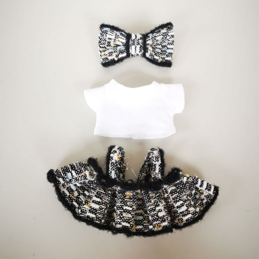 Labubu Blind Box Rags Clothes Chanel Strap Skirt T-shirt Printed T-suit Free Wear Clothes