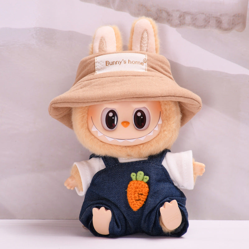 Only clothes] second generation blind box sitting party series Labubu pendant clothes vinyl face cloth baby clothes adorable