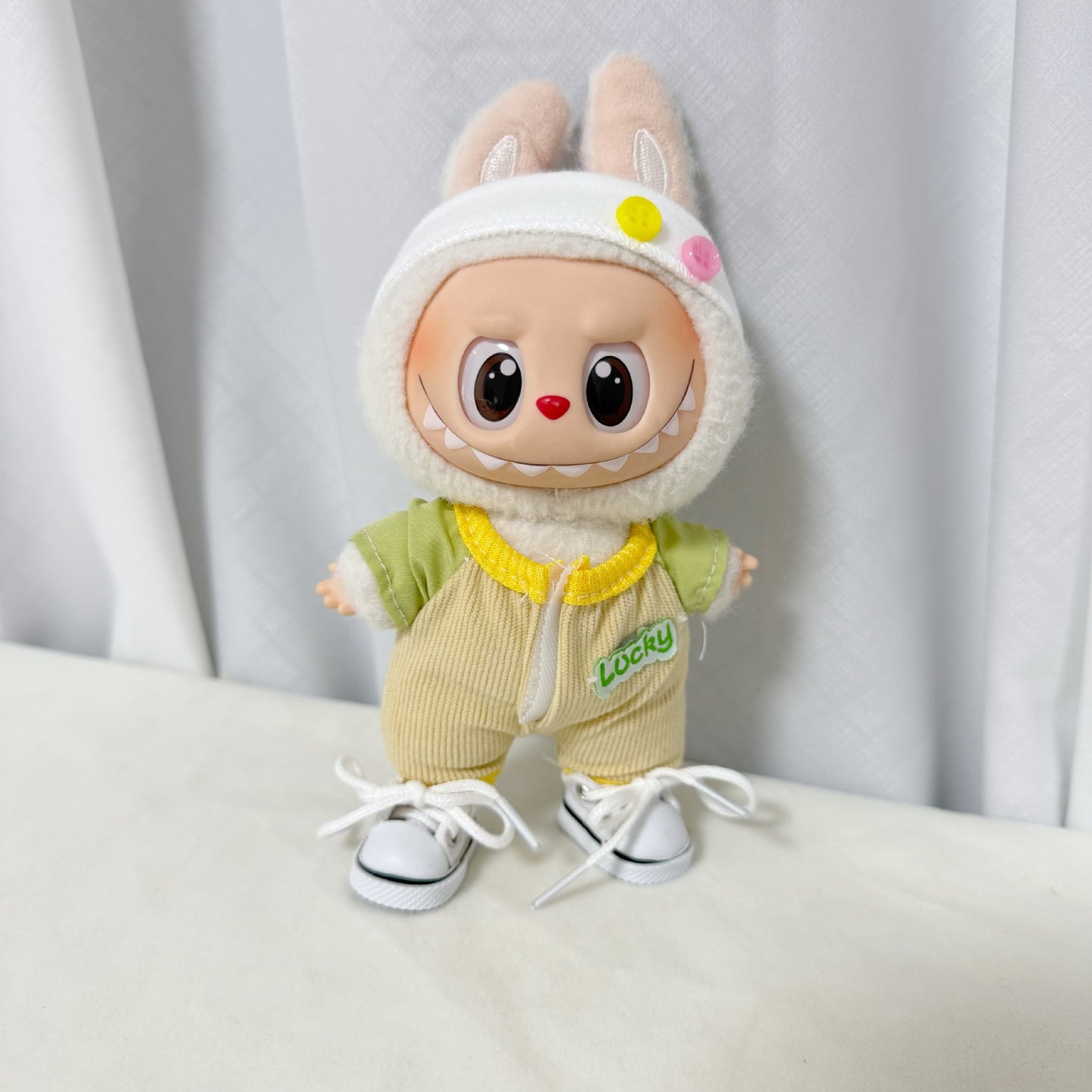 Clothes Only] First, Second and Third Generation Labubu Doll Clothes Pendants Labubu Replacement Cute Jumpsuit Set Cute