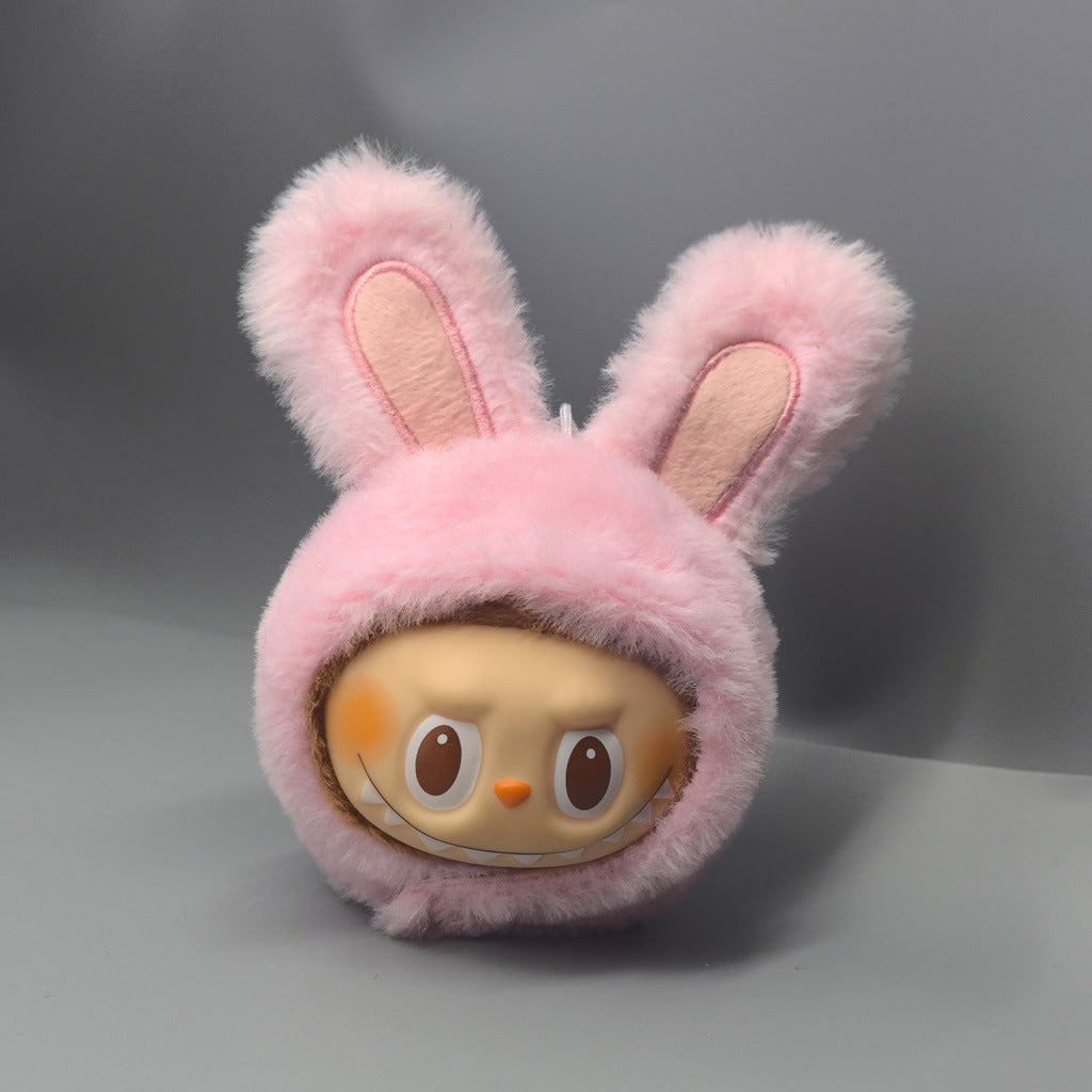 First, Second and Third Generation Labubu Baby Clothes 17cm Labubu 10cm Cotton Doll Rabbit Plush Hat Cute Hat
