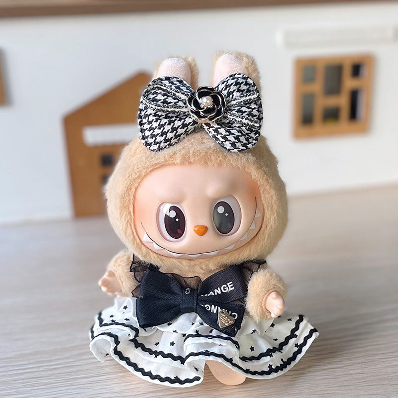 Labubu Denim Outfit for 17cm Sitting Doll - First & Second Gen