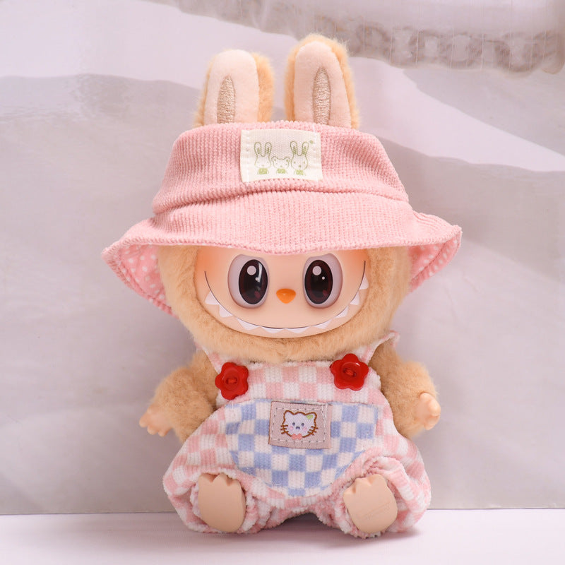 Clothes Only] Second Generation Blind Box Pendant Sitting Party Labubu Toy Clothes Vinyl Face Rags Doll Pants