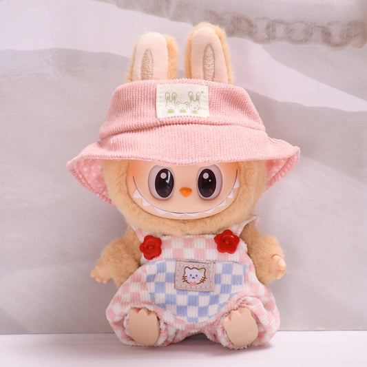 Clothes Only] Second Generation Blind Box Pendant Sitting Party Labubu Toy Clothes Vinyl Face Rags Doll Pants