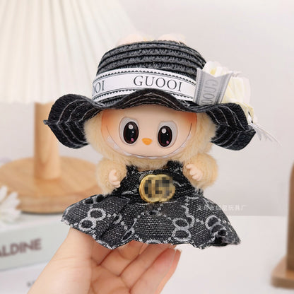 First, Second and Third Generation Labubu Baby Clothes Big Brand Suit Labubu Small Clothes Doll Elegant Princess Dress French Suit