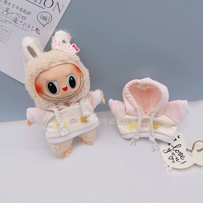Labubu 17cm Doll Sweatshirt - Cute Outfit for Vinyl Doll