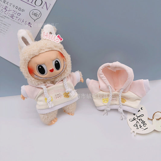 Labubu 17cm Doll Sweatshirt - Cute Outfit for Vinyl Doll