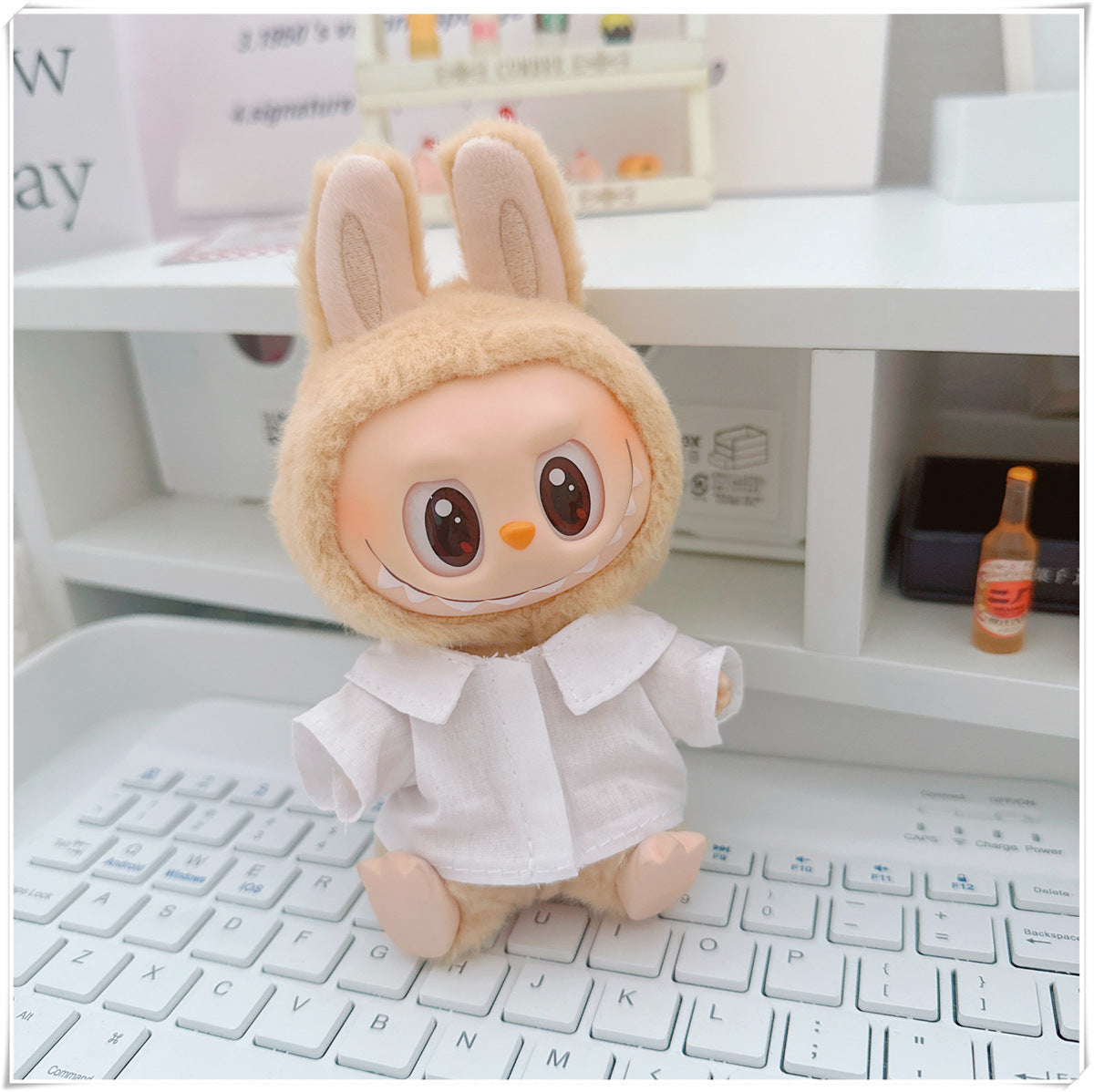 Labubu Doll Outfit - College Cool Shadow Uniform Set for 10cm & 17cm Dolls