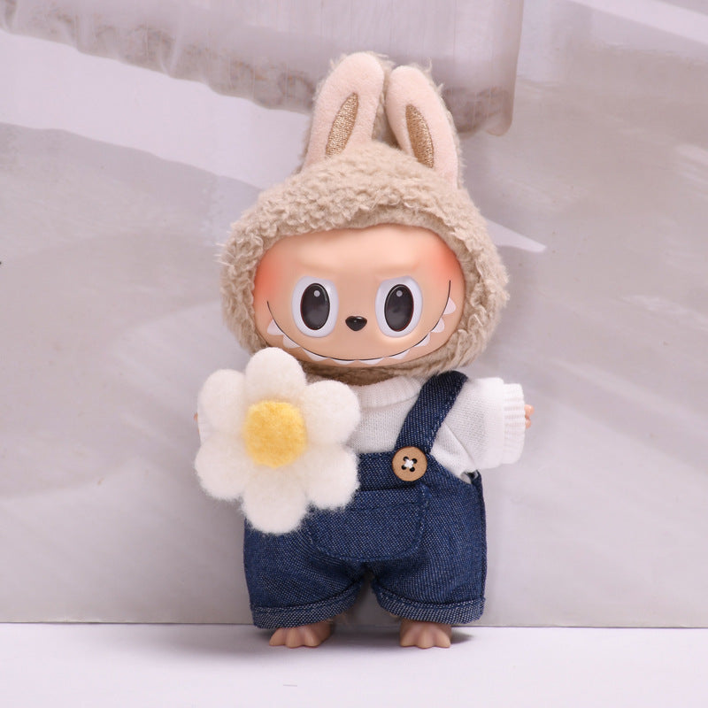 [Baby Clothes Only] 17cm Pendant Labubu for Clothes Vinyl Doll Costume Doll Labubu