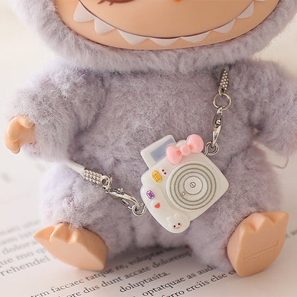 The second generation of cloth cloth clothes vinyl doll sitting party labubu replacement pants hat shoes