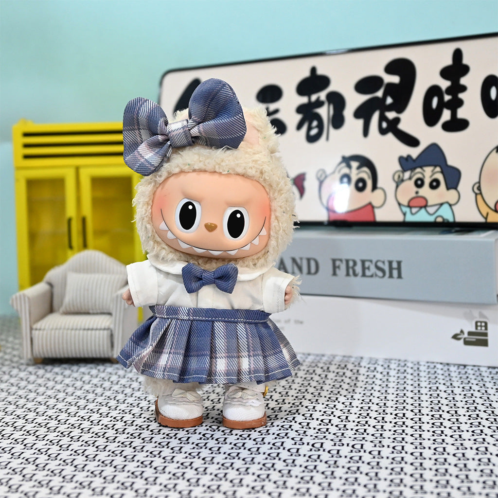 Clothes Only] 17cm Vinyl Doll Clothes, Cloth Pendant, Plush Outwear, Floral Skirt, Clothing, Doll Clothes