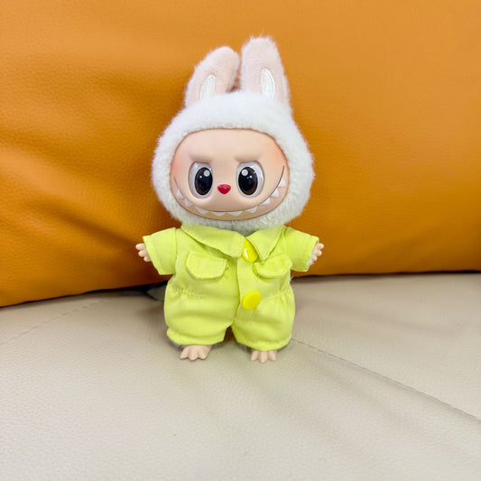 Clothes Only] One or Two Generation Blind Box Pendant Rab Cloth Clothes One-piece Work Suit LABUBU Cute for Work Clothes