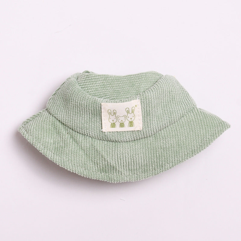 Only hat] 17cm cloth cloth pendant clothing accessories hat cap key chain labubu doll accessories