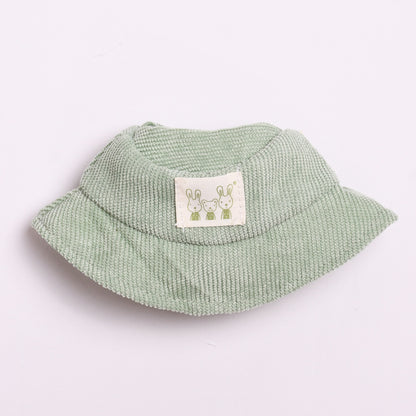 Only hat] 17cm cloth cloth pendant clothing accessories hat cap key chain labubu doll accessories