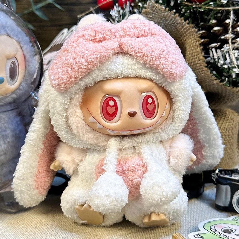 Only clothes] labubu doll clothes labubu second generation sit party doll clothes play velvet doll play clothes