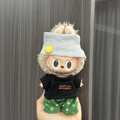 Labubu Sitting Party Doll Clothes First and Second Generation Blind Box Labubu Doll Clothes Plush Vinyl Face